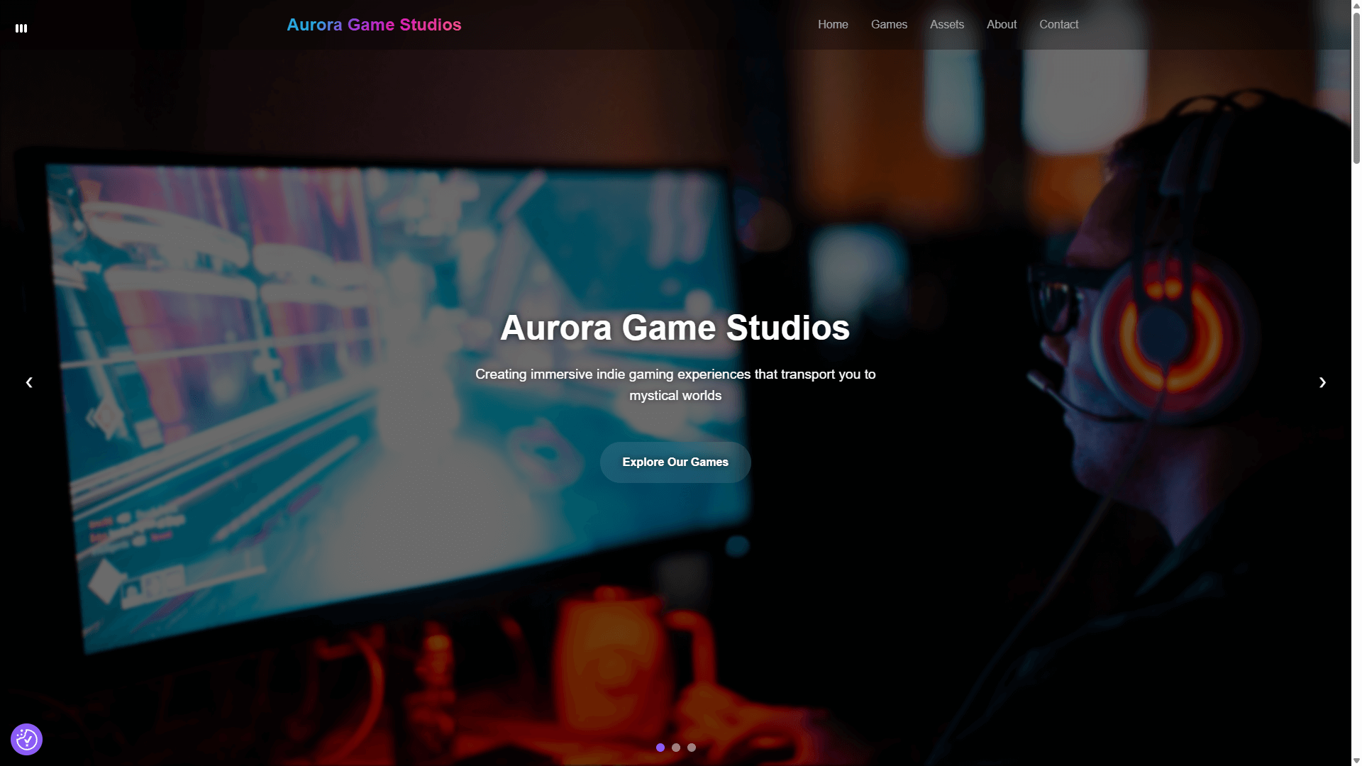 Aurora Game Studios - E-commerce gaming store